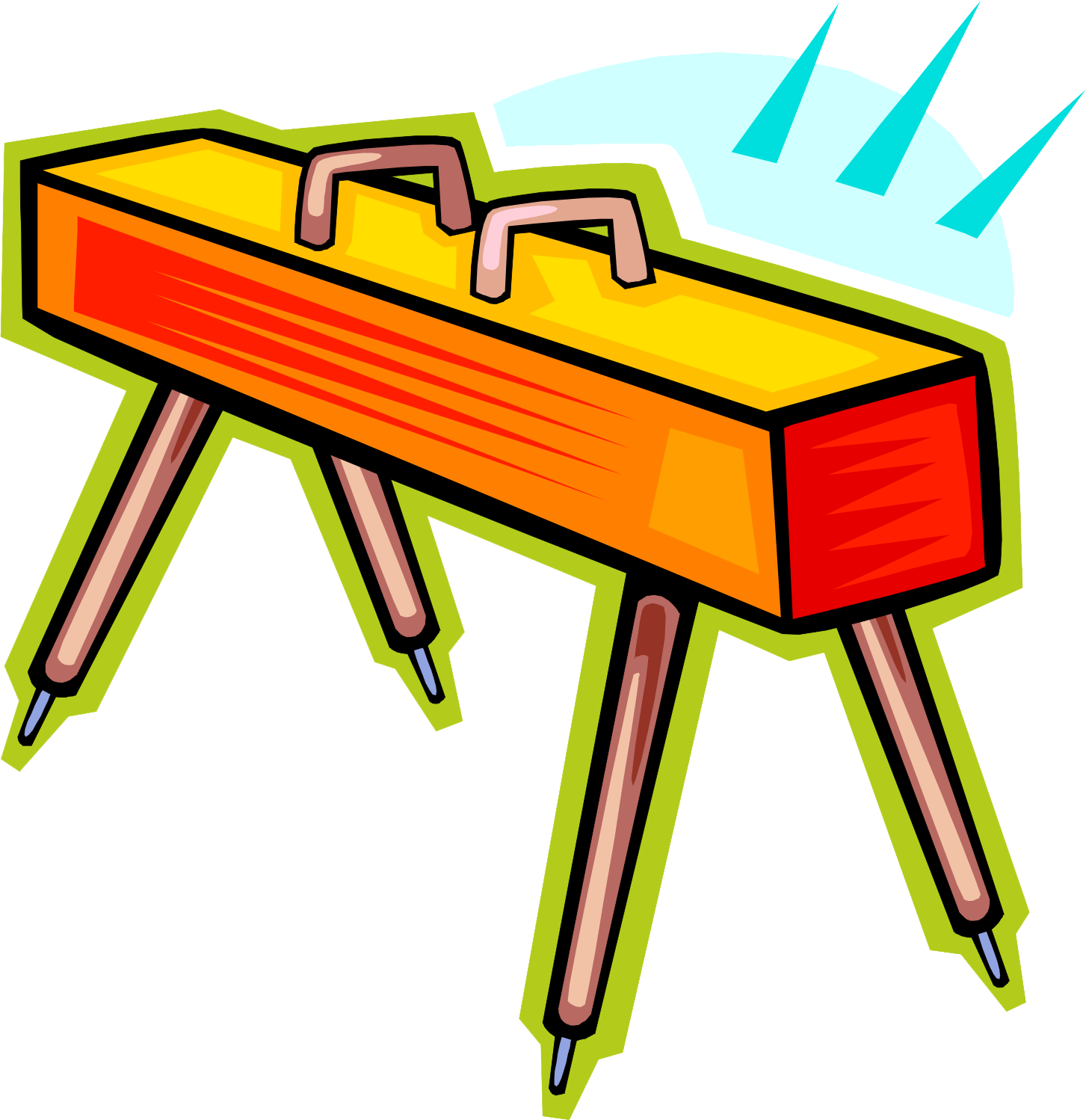 Vault Artistic Gymnastics Clip Art - Gymnastics Vault - Png Download (1453x1498), Png Download