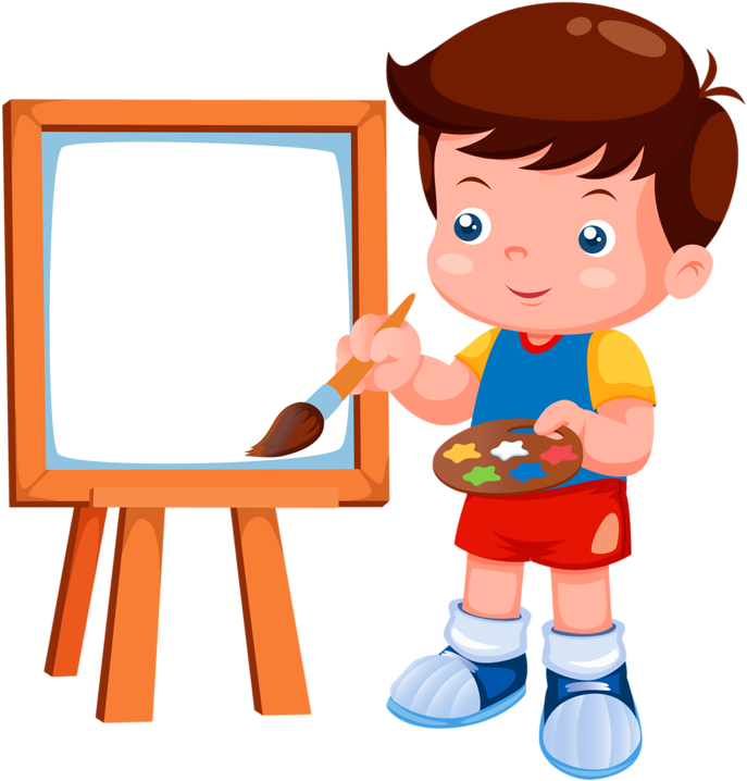 Child Painting Clipart - Png Download (800x770), Png Download