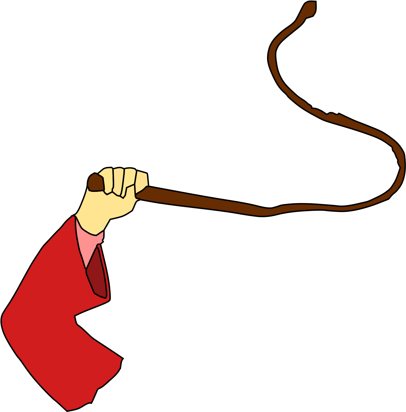 Hand Holding Whip Clip Art At Clker - Whip Clipart - Png Download (588x596), Png Download