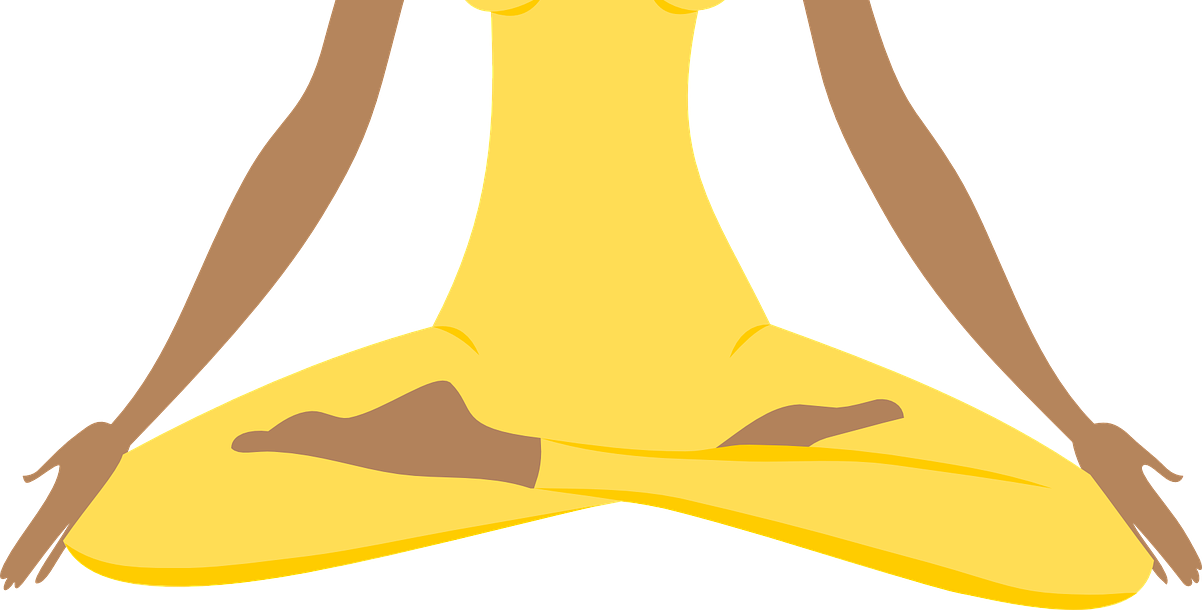 Yoga Vector Pixabay Clipart (1202x610), Png Download