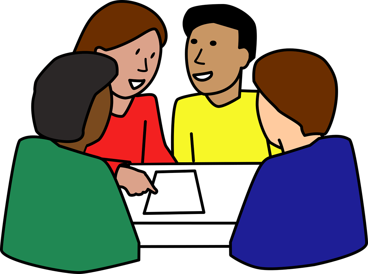 Students Working Together Clipart - Png Download (960x716), Png Download