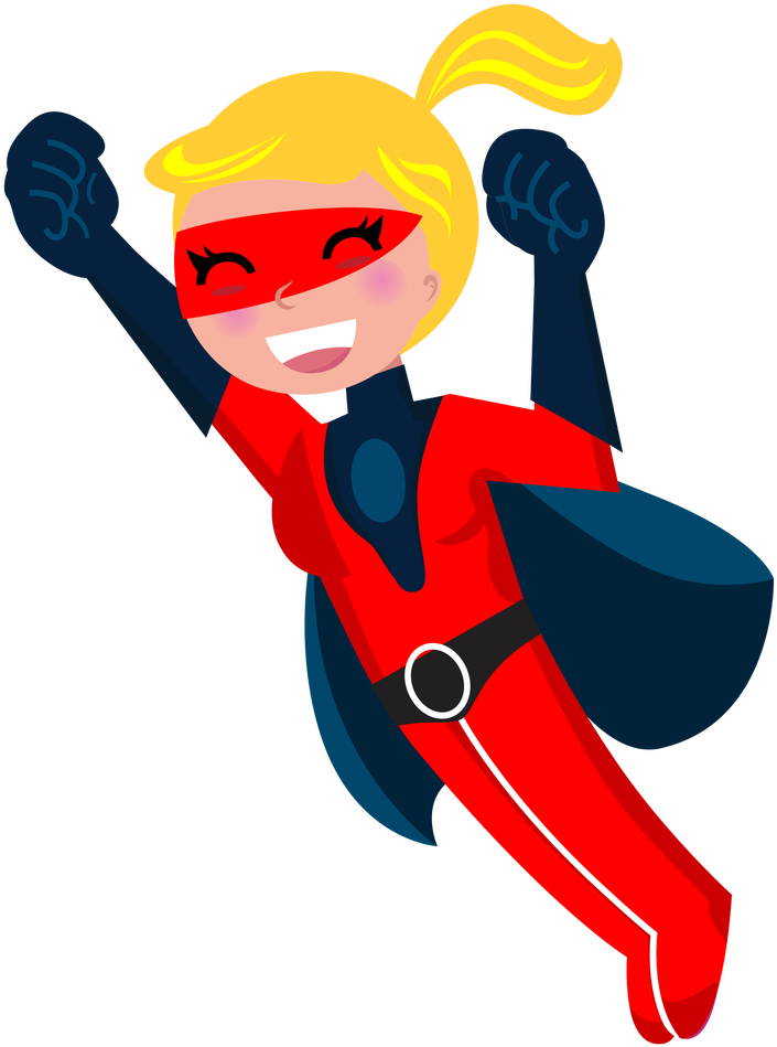 Wonder Woman Kara Zor-el Bumblebee Vector Graphics - Superhero Girl Transparent Clipart (768x1029), Png Download
