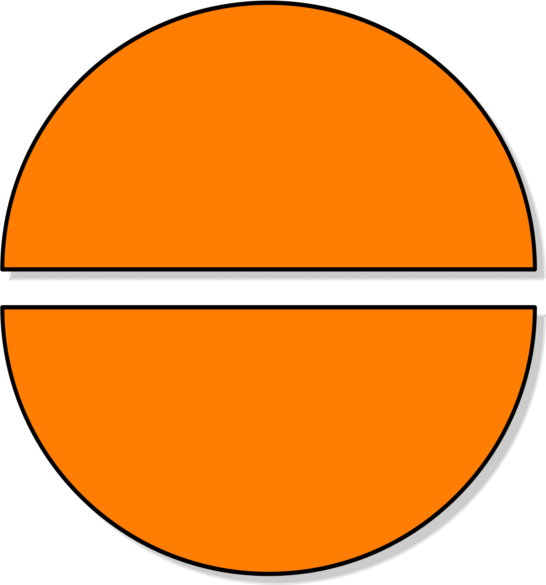 Fractions Clipart Semi Circle - Ejemplos Sustantivos Partitivos Con Imagenes - Png Download (2000x2000), Png Download