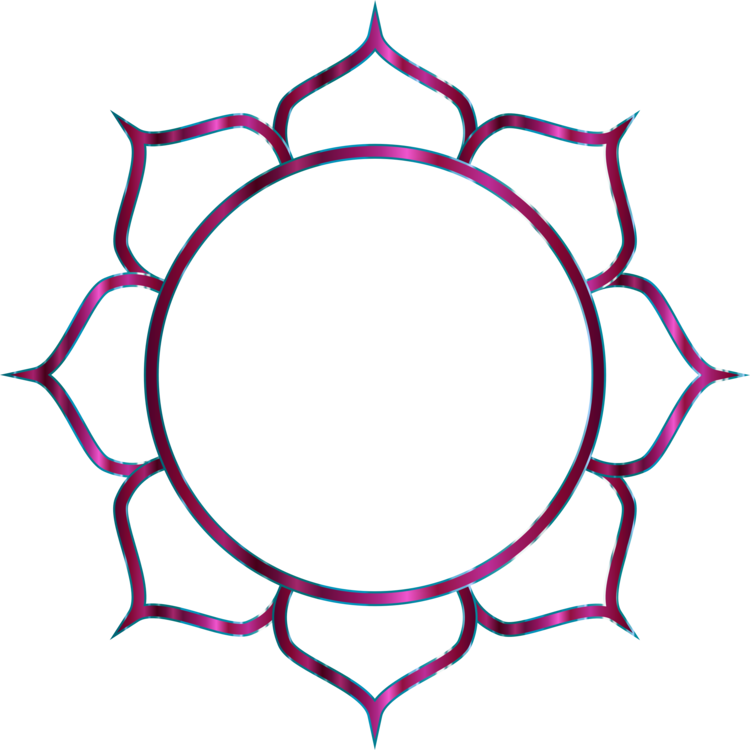 Pink,line Art,leaf - Mantra Om Namo Narayanaya Clipart (750x750), Png Download