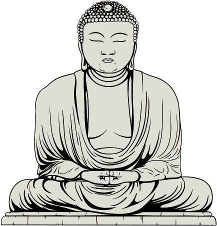 Drawing Buddha Illustration Transparent Png Clipart - Transparent Background Buddhist Clipart (600x600), Png Download