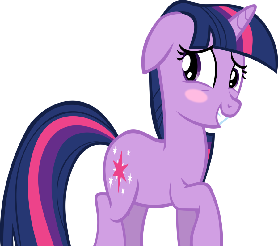 Twilight Sparkle Rarity Applejack Rainbow Dash The - Mlp Twilight Pony Blushing Png Clipart (900x796), Png Download