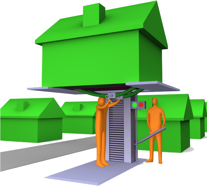 Beach House On Stilts Clipart Clip Art Transparent - Lifting House - Png Download (693x693), Png Download