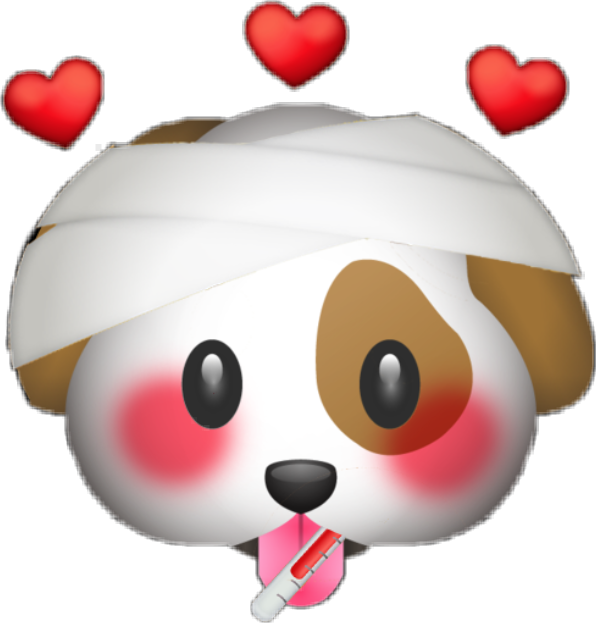 Perro Clipart Abuse - Dog Emoji Png Transparent Png (596x623), Png Download