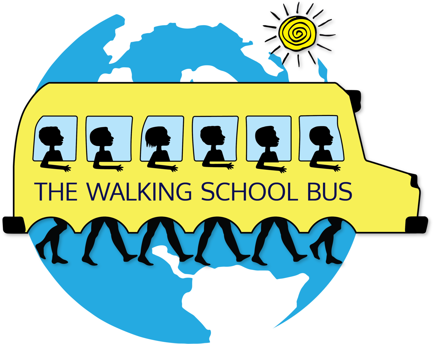 Walking bus. Автобус рисунок. Children from green road school. Надпись шагающий автобус. Us schools walking.