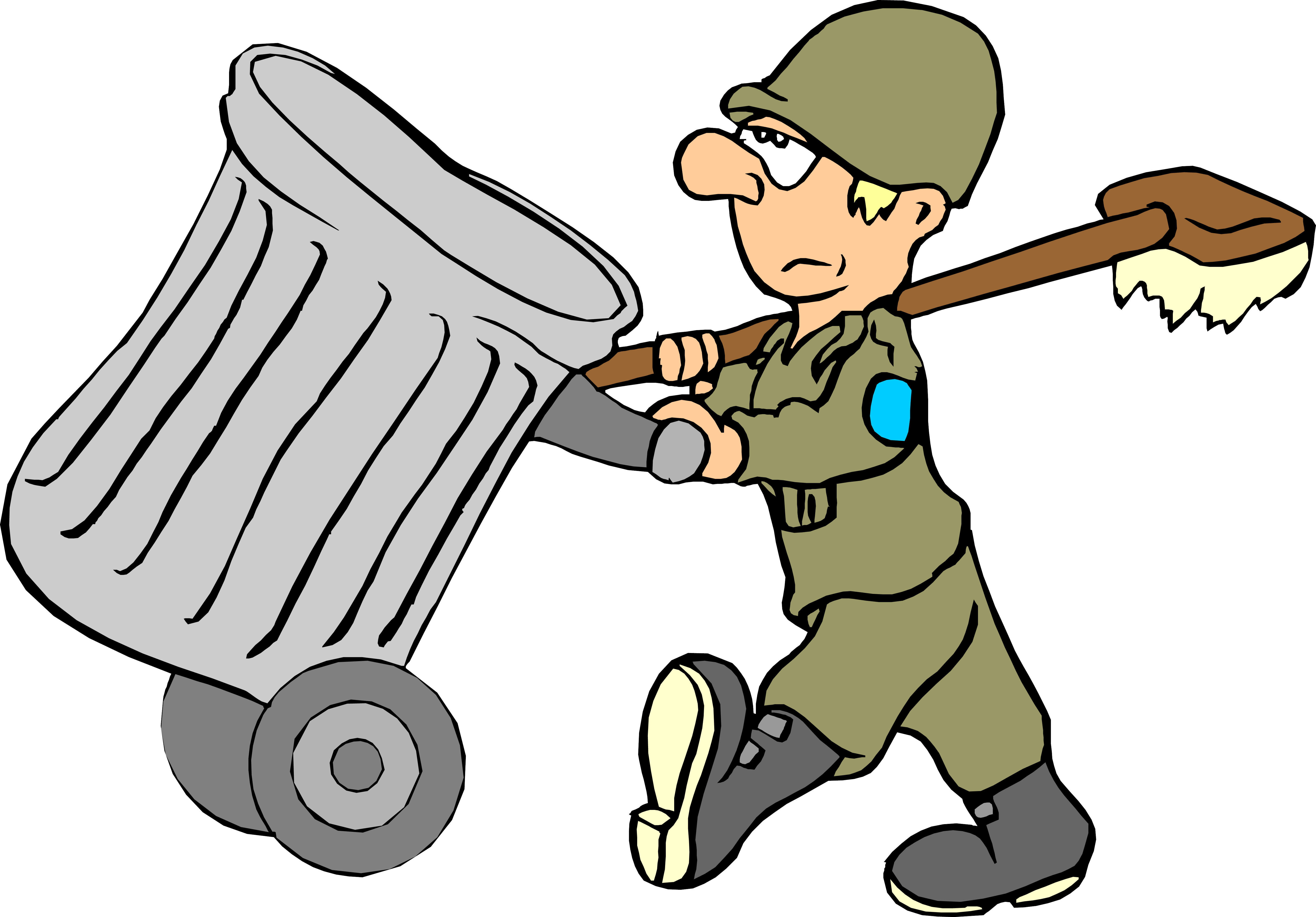Jack Cleaning Clip Art Army Transprent Png - Janitor Clip Art Transparent Png (5653x3939), Png Download