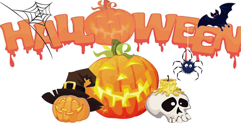 Halloween Decor Clip Art - Png Download (1024x526), Png Download