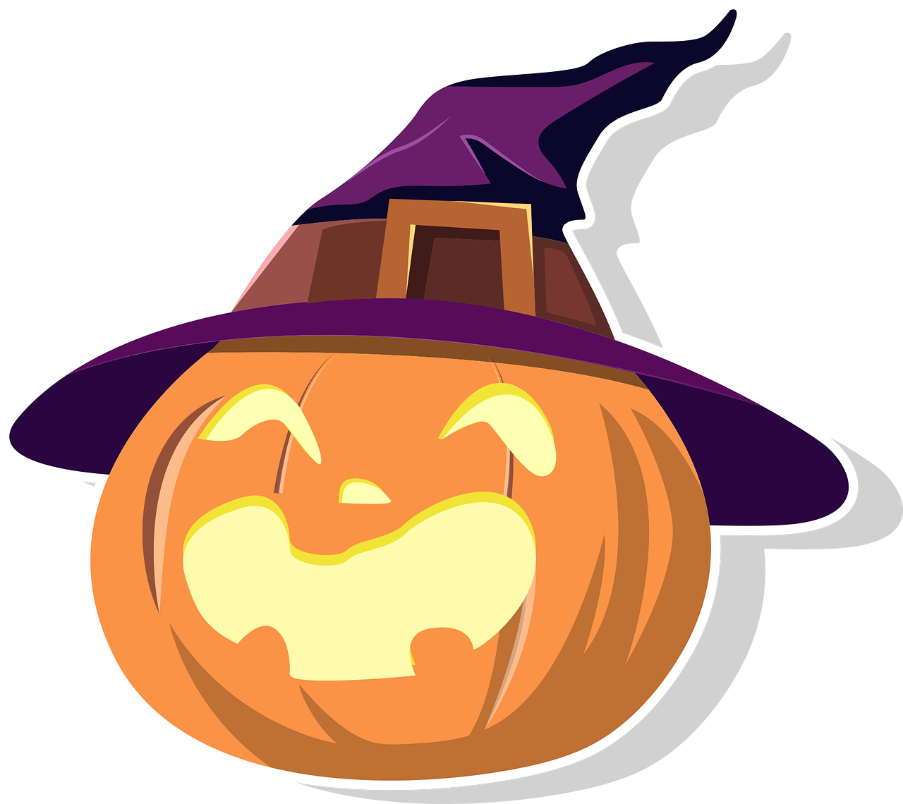 Jack-o'-lantern Clipart (1280x1140), Png Download