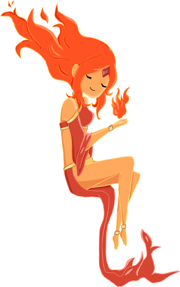 Transparent Girl Drawing Png - Flame Princess Art Clipart (717x1140), Png Download