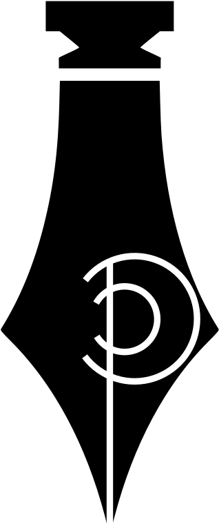 Den"s Pens - Fountain Pen Tip Logo Clipart (400x786), Png Download