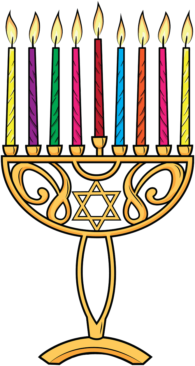 Hanukkah Clipart (1280x1280), Png Download