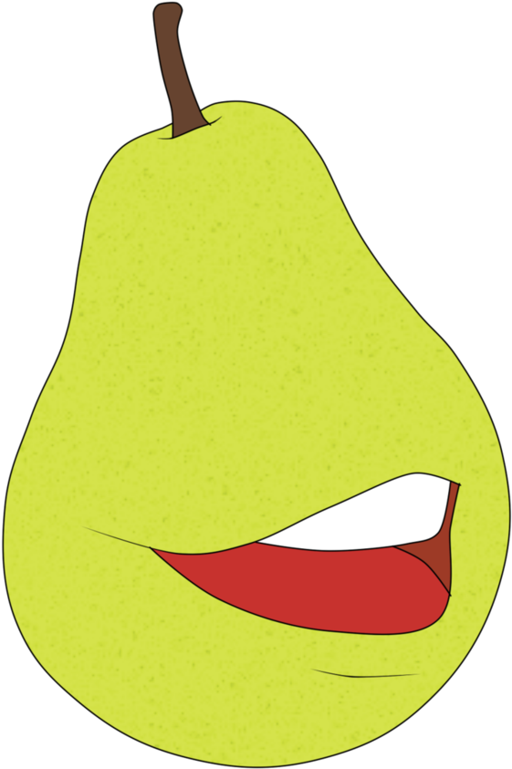 Drawn Pear Nashpati Clipart (803x995), Png Download