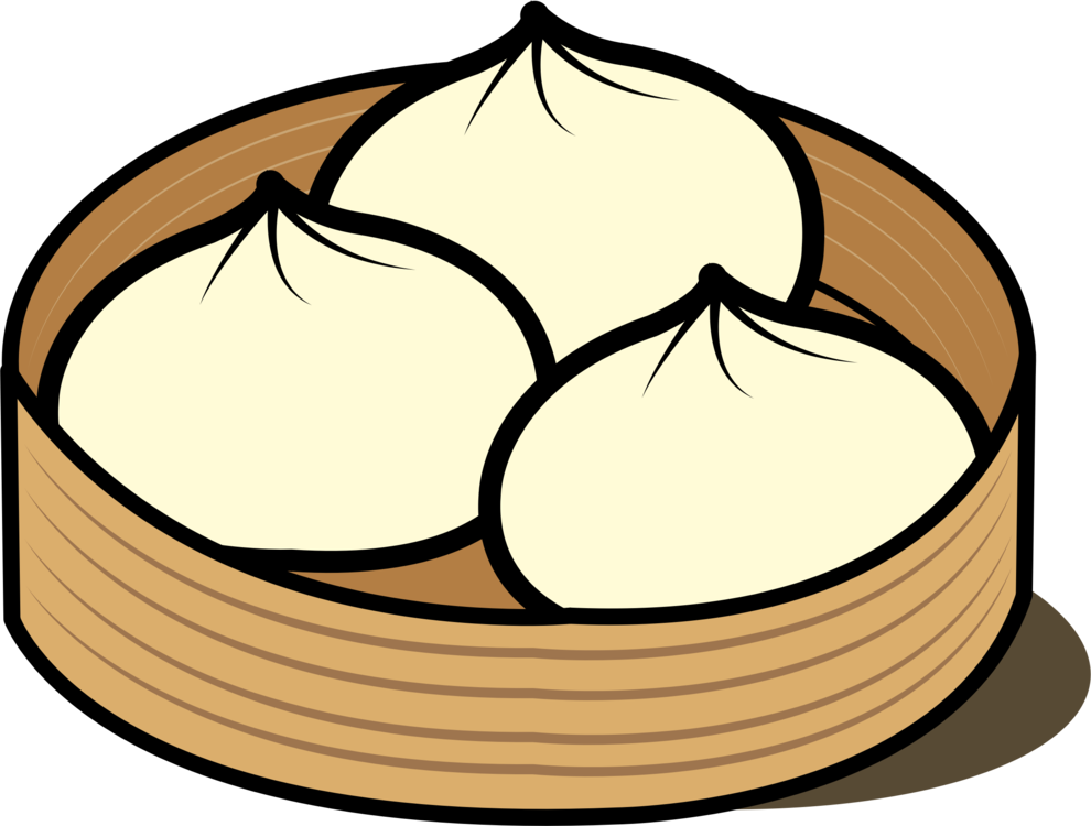 Steam Clipart Steamed Vegetable - Chinese Food Clip Art - Png Download (990x750), Png Download