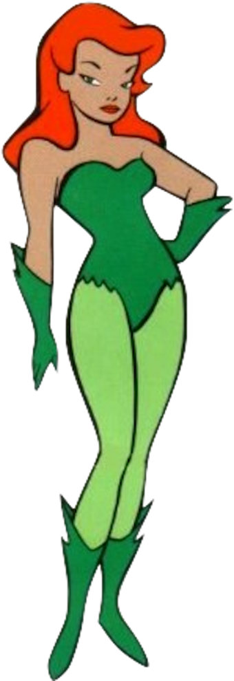 Poison Ivy Villain Cartoon Clipart (340x990), Png Download