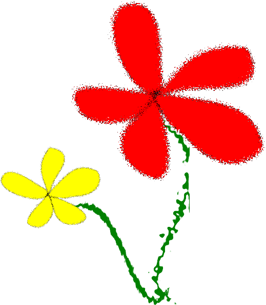 Flowers, Yellow And Red - Clip Art - Png Download (640x800), Png Download