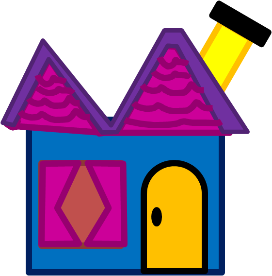 Blues Clues Magenta's House Clipart (561x568), Png Download