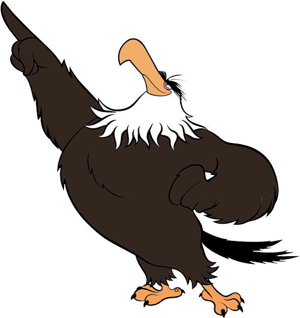 Eagle Angry Birds Cartoon Clipart (596x637), Png Download