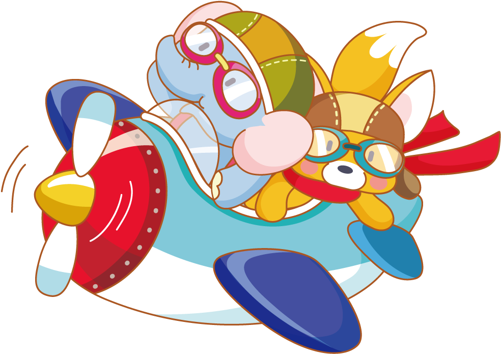 Flying Clipart Global - Clipart Animal Flying Plane - Png Download (1000x1000), Png Download