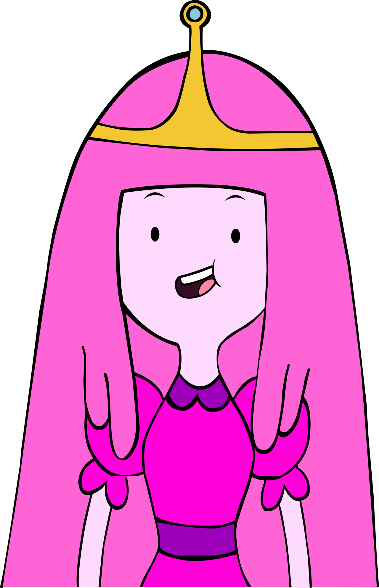 Hd Adventure Time Clipart Princess Bubblegum - Princess Bubblegum Adventure Time Characters - Png Download (1280x1988), Png Download