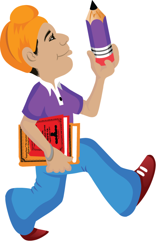 Sikh Boy Going School Clipart (542x836), Png Download