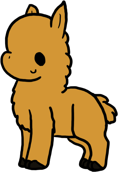 Cute Clipart Llama - Transparent Background Cartoon Llama Png (913x875), Png Download