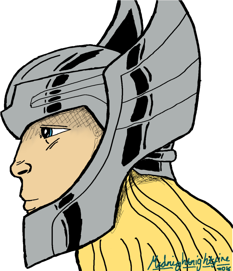 Thor Drawing, Picture - Cara De Tor Para Colorear Clipart (1024x1024), Png Download