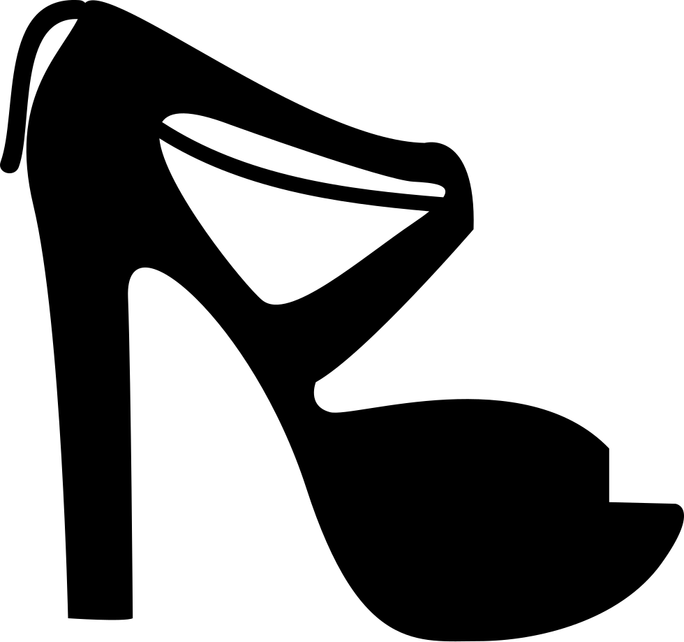 High-heeled Shoe Stiletto Heel Absatz Computer Icons - High Heels Vector Silhouette Clipart (980x919), Png Download