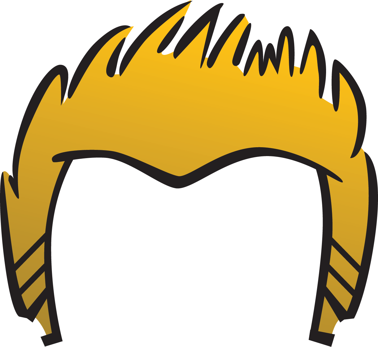 Hair Clipart - Png Download (1281x1176), Png Download
