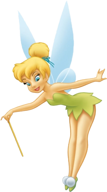Tinker Bell Disney Fairies Clip Art - Tinkerbell Peter Pan Flying - Png Download (612x792), Png Download