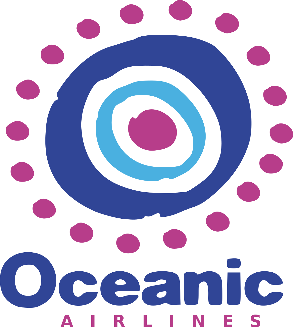 Oceanic Airlines Logo Clipart (1200x1340), Png Download