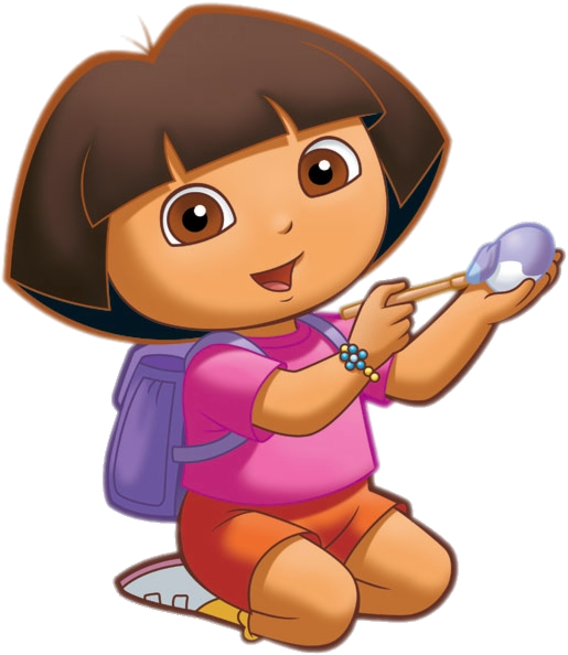 Dora The Explorer Sitting Down Clipart (820x680), Png Download