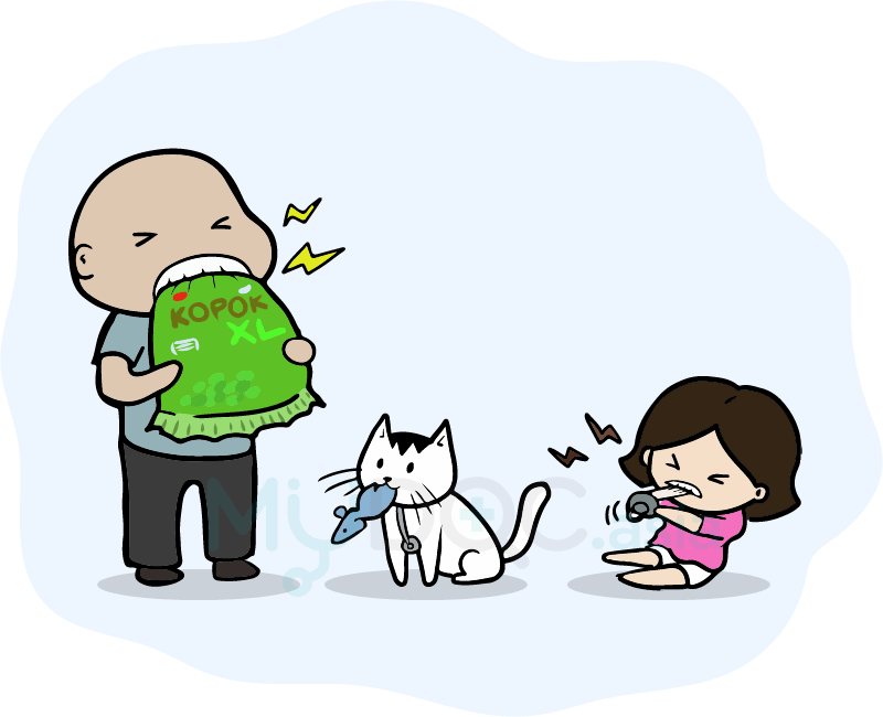 Bite Food, Not Things - Cartoon Clipart (800x650), Png Download