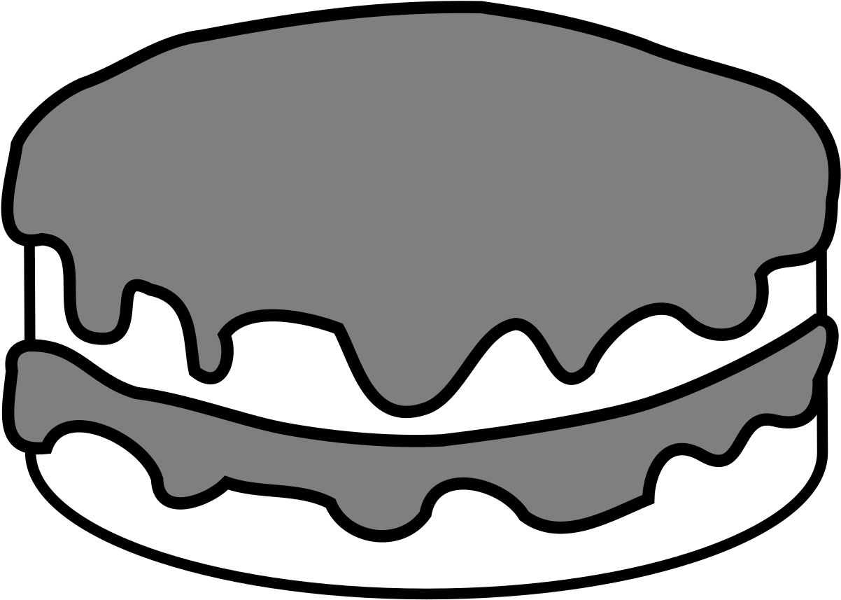 Birthday Cake 2 Candles Clipart (1600x1600), Png Download