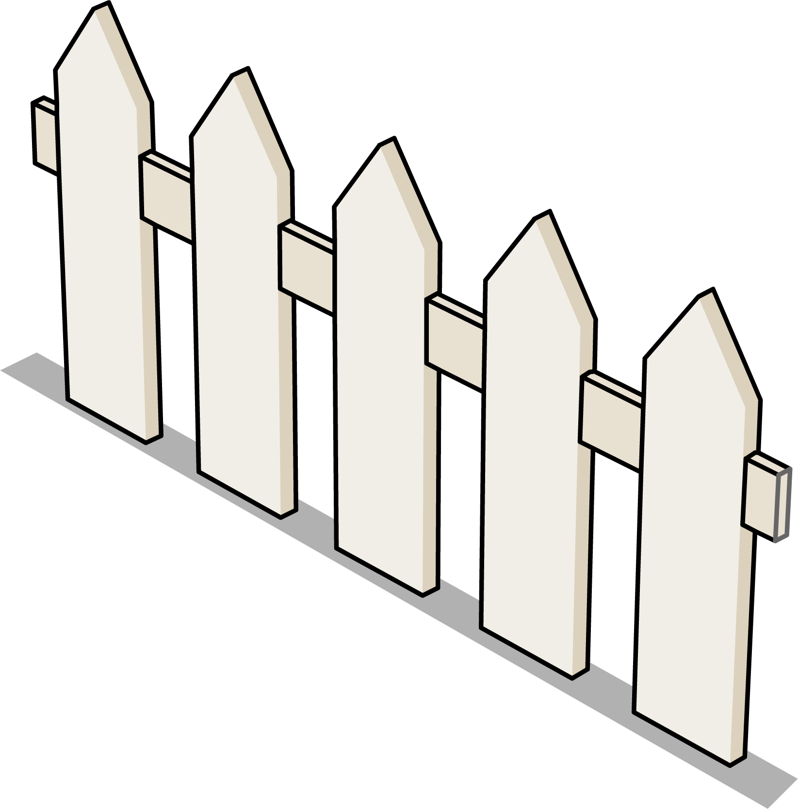 Club Penguin Wiki - Picket Fence Clipart (1645x1669), Png Download