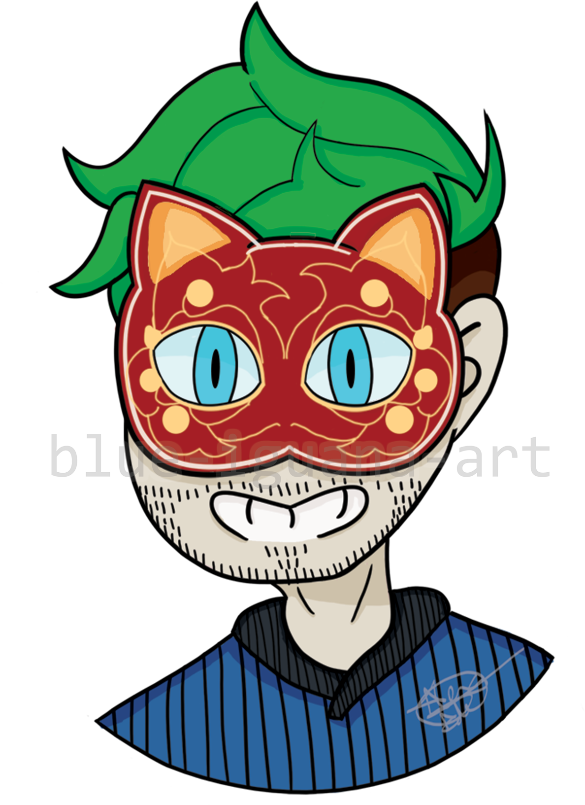 Marvin The Magnificent Spotting The New Mask That @therealjacksepticeye - Cartoon Clipart (1200x1650), Png Download