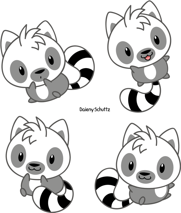 Lemur Drawing, Picture - Cute Lemur Drawing Clipart (650x739), Png Download