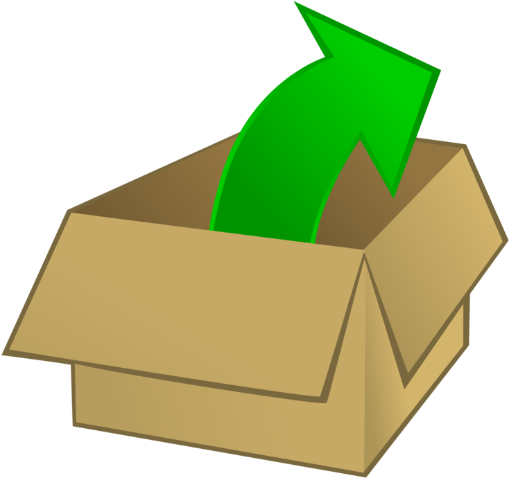 Box,angle,line - Out Of Box Clipart - Png Download (750x750), Png Download