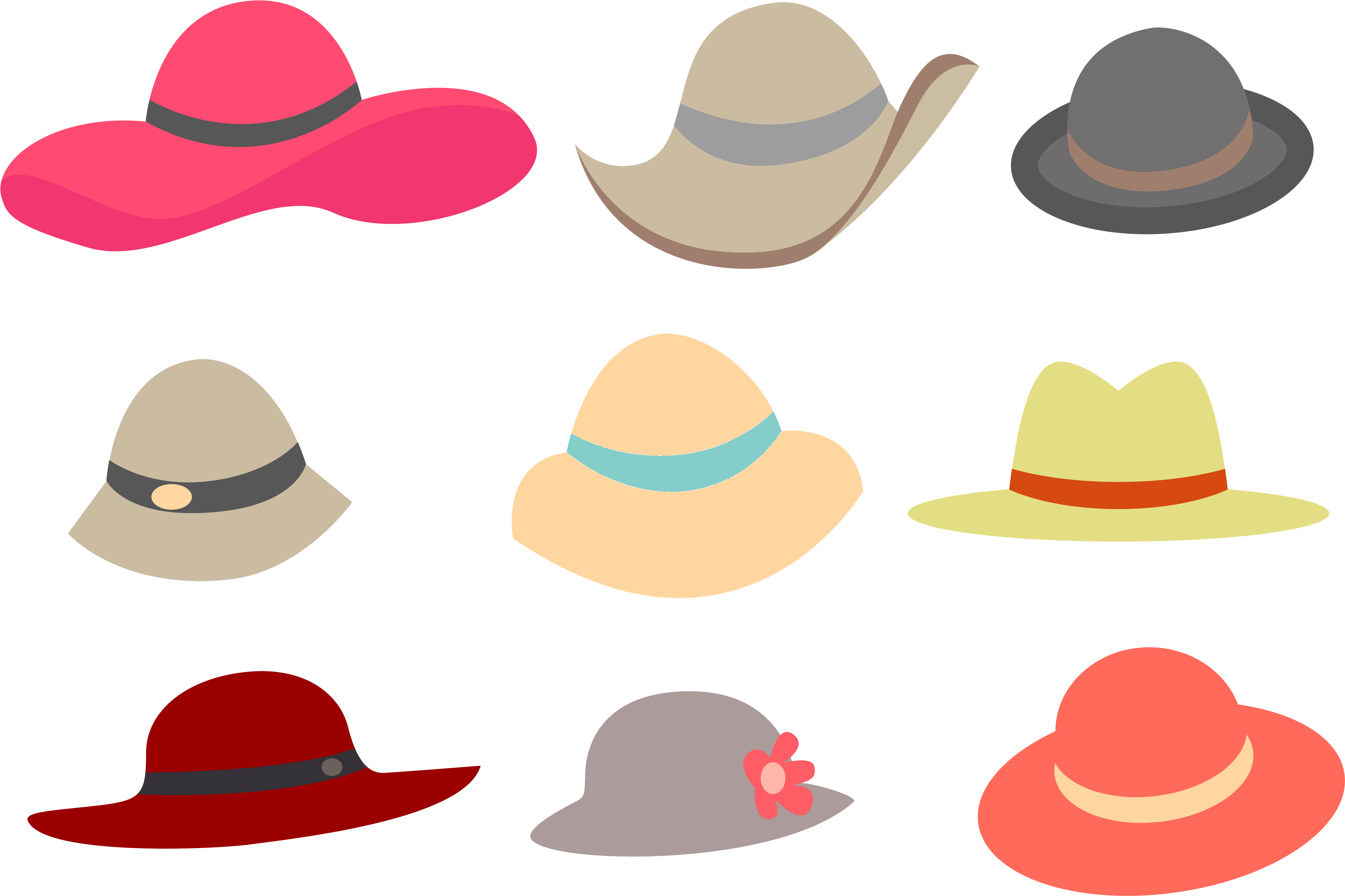 Straw Hat Clipart Cowboy Indian - Straw Hat - Png Download (5426x3617), Png Download