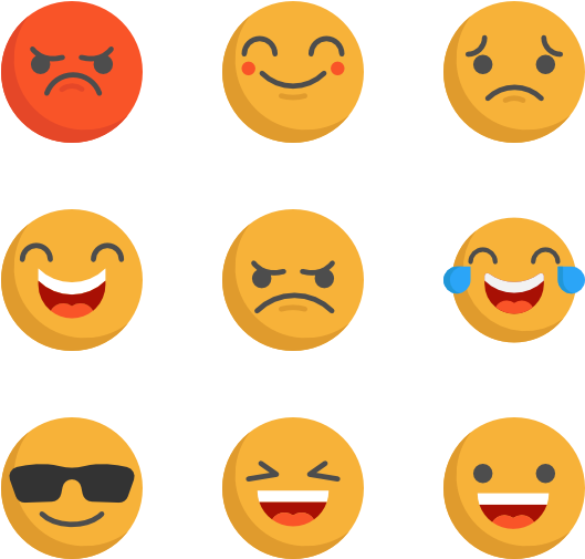 Emotions Clipart Emoji, Emotions Emoji Transparent - Emoji Vector Png (600x564), Png Download