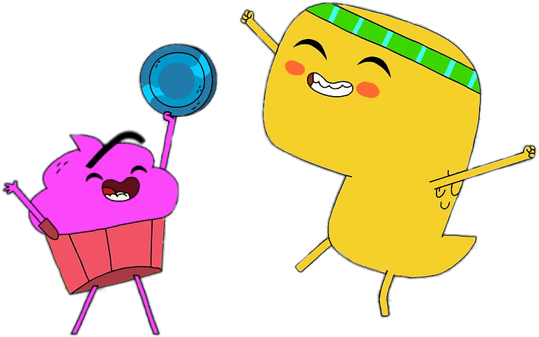 Cupcake & Dino Hurray - Cartoon Clipart (813x547), Png Download