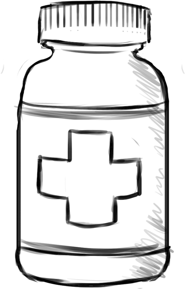 Aspirin - Plastic Bottle Clipart (1000x1000), Png Download
