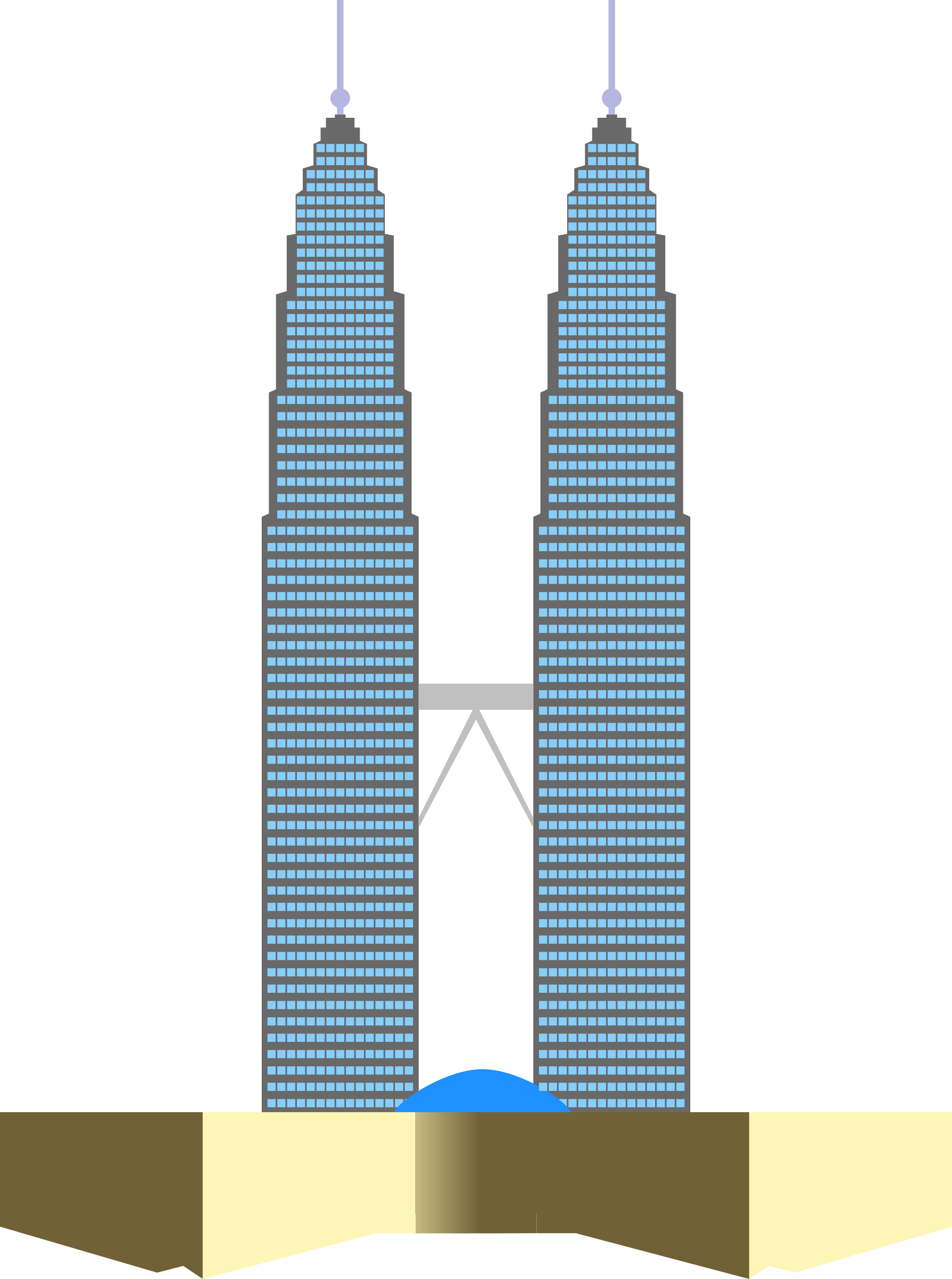 Twin Towers Clipart - Twin Tower Clipart - Png Download (1786x2400), Png Download