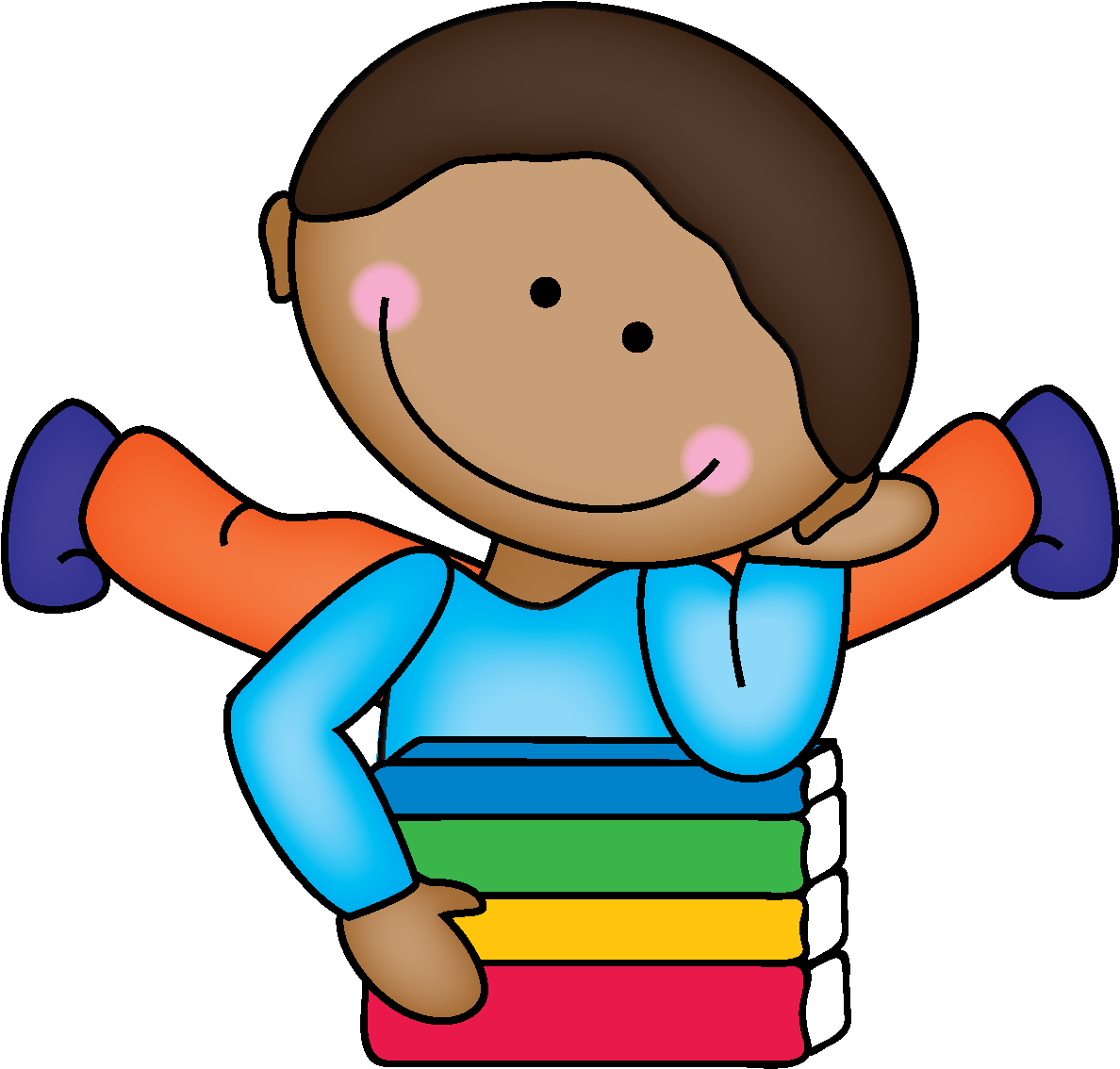 Child With Report Card Clipart - Png Download (1282x1198), Png Download