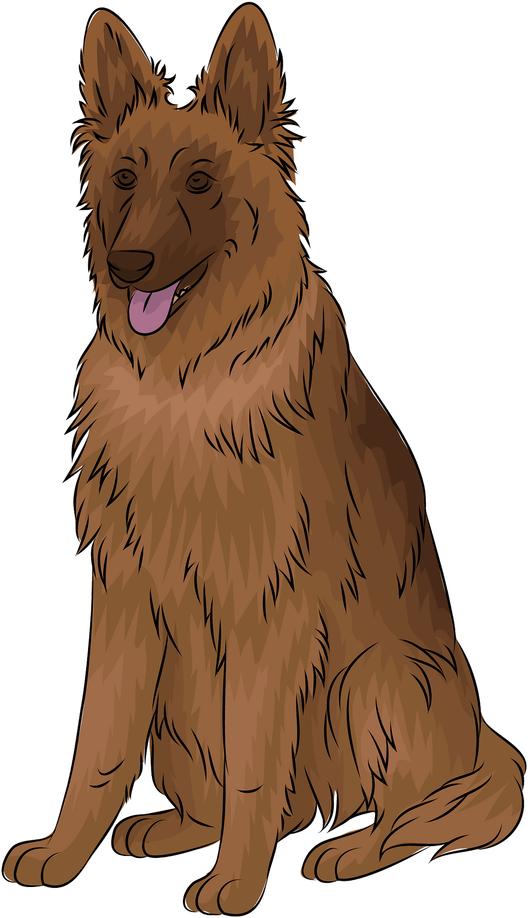 Dog Yawns Clipart (1417x1920), Png Download