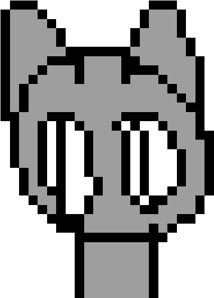 Pixel Art Cute Ghost Clipart (592x592), Png Download