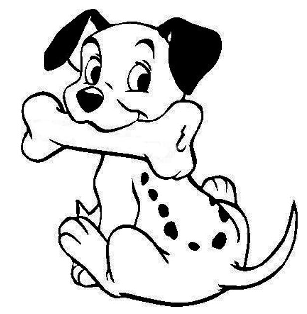 Download Ftedogs Dog Disney 101 Dalmatians Dalmatians - Disney 101 Dalmatians Drawing Clipart (628x641), Png Download